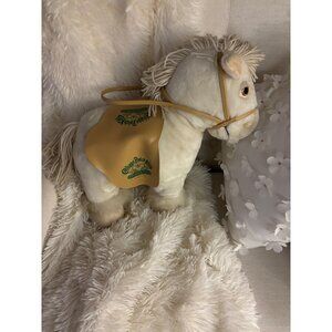 Vintage Cabbage Patch Kids Show Horse Plush Soft Stuffed Animal Saddle